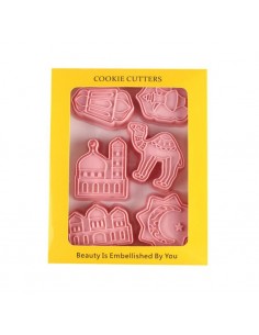 3D cookie cutters pink suit...