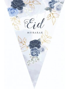 Eid Bunting Peony blue