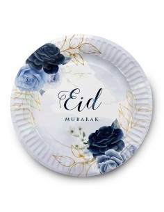 Plates - Eid Peony blue (6...