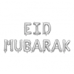 Eid Mubarak Letters Zilver