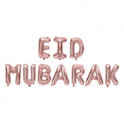 Eid mubarak ballon Rosé goud