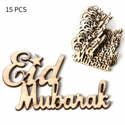 Kleine Eid Mubarak Hout (15...